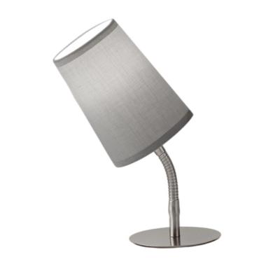 LAMP. DA TAVOLO IN MET. CROMO SPAZZOLATO
